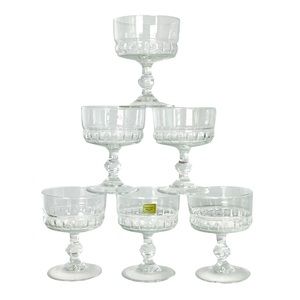 Vintage Luminarc France champagne glasses